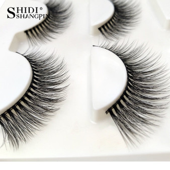 Wispy Mink Lashes Full Strip Eyelashes Extension Make Up 3 Pairs