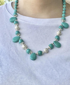 TURQUOISE STONE HANDMADE SET