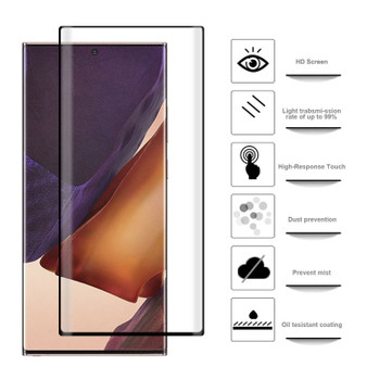 Galaxy Note20 Ultra 3D Curved Silk-screen PET Full Coverage Protective Film(Black)