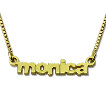 JOSEOD Joseod Gold Plated Name Necklace