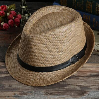 Havana Woven Straw Fedora Hat for Men