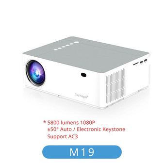 DIGITBLUE® M19 Projector Full HD 1080P 5800lumen Support AC3 LED video Home Theater Full HD Movie Beamer Android TV Box Optional