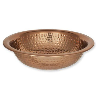 Copper Plated Hammered Wash Bowl