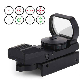 Hunting 20mm Tactical Red Dot Sight Scope Hunting Optics Riflescope Holographic  Reflex 4 Reticle Tactical Gun Accessories