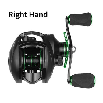 Best Baitcasting Reel 8.1:1 12+1BB Bass Fishing Reel 8KG Max Drag Left Right Hand Reel Reinforced Nylon Body White Bass YL-109