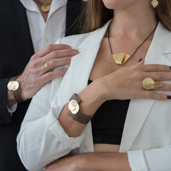 Gold Statement Ring, Unique Ring, Geometric