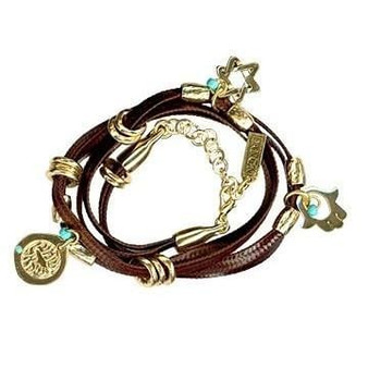 Leather Bracelet With Symbols