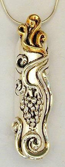 Sterling Silver Mezuzah Pendant On Chain