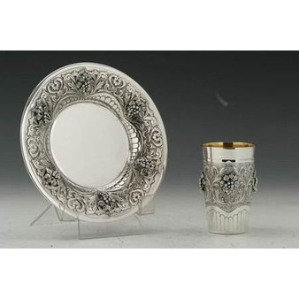 Wine Becher Cup & Saucer Set