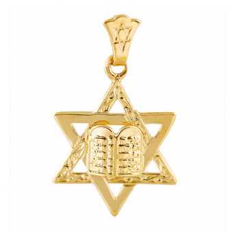 Traditional Star Of David With 2 Tablets