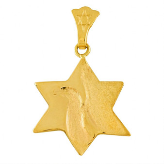 Star Of David With A Dove Design