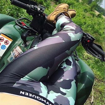 Women Compression Camouflage Leggings