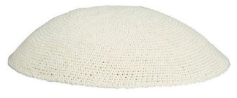 Cream Knit Kippahs