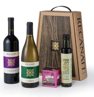 Duo Recanati Wine Set Olive Oil And Chocolates Gift Set