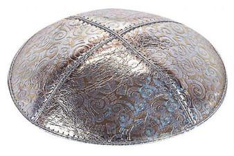 Fancy Leather Kippahs Embossed