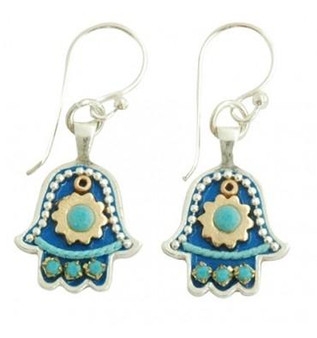 Hamsa Earrings in 9 Color Options- Small