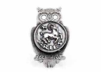 Coin ring with the Aries coin medallion on owl Aries ring ahuva zodiac jewelry