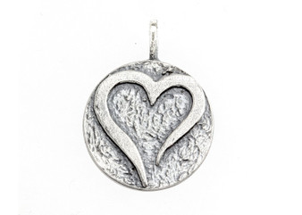 Open Heart Medallion Necklace