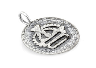 Regal Crown of Torah Medallion Pendant Necklace