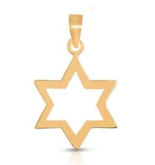 Gold Star Outline Pendant