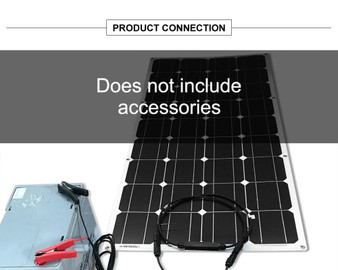 Waterproof 12V 100W Flexible Monocrystalline Solar Panel For Car/Boat/ Home