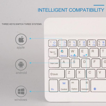 Rechargeable Ultra-thin Wireless Bluetooth Keyboard For IOS Android Windows PC iPad Tablet