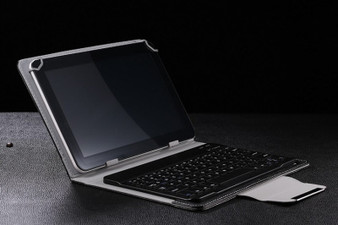 Universal PU Leather Wireless Flat Bluetooth 3.0 Keyboard For Tablet