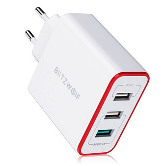 30W QC3.0 FCP 3 Ports Universal Travel USB Charger For Mobile Phones