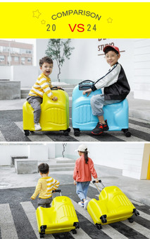 Kids Cute Carry On Trunk Trolley Luggage Bag for Travel