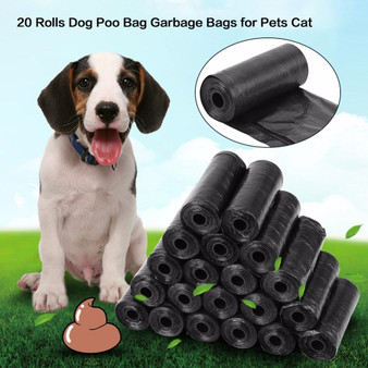 Earth-Friendly 20/40 Rolls Trash Garbage Bags For Cat Pets Waste Refill Collection