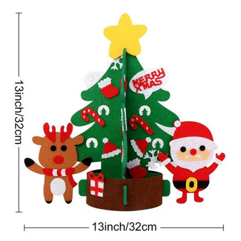 Warm DIY Fake Christmas Tree Snowman with Ornaments for Kids Party Decoration