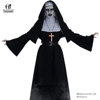 Horror Films Cosplay Cross Ghost Women Halloween Costume