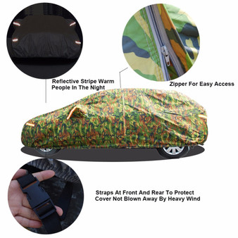 Waterproof Outdoor Sun Dust Rain Snow Protective Car Cover