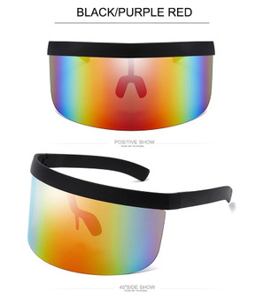 Big Frame Shield Visor Fashion Sunglasses for Women & Men