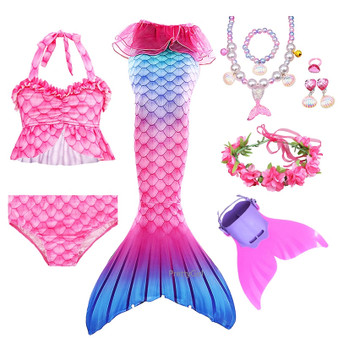 Pretty Girl Mermaid Tail Costume Swimsuit