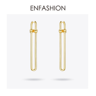 Geometric U Shape Long Dangle Drop Earrings For Women