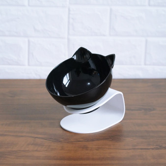 Non-Slip Double Food and Water Bowls with Raised Stand for Pets