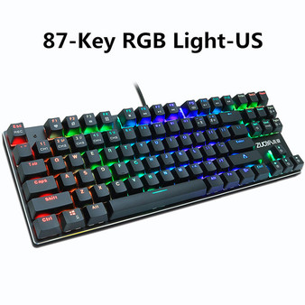 HOT SELLING Gaming Mechanical LED Russian/English Keyboard with Black Blue Red Switch