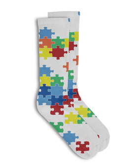 Autism Puzzle Pieces Socks