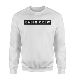 Cabin Crew Text Designed Sweatshirts