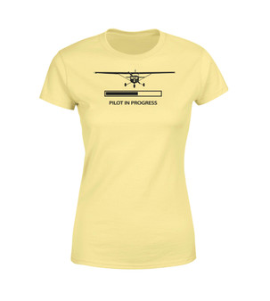 Pilot In Progress (Cessna) Designed Women T-Shirts