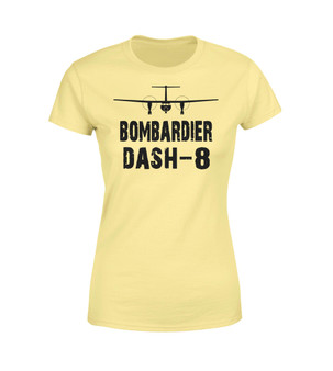Bombardier Dash-8 & Plane Designed Women T-Shirts