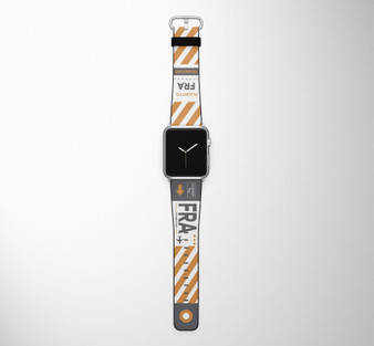 Frankfurt (FRA) Designed Leather Apple Watch Straps
