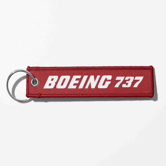 Boeing 737 & Text Designed Key Chains