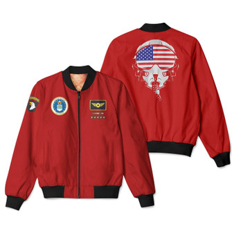 Airborne & Fighter Jet Helmet Designed 3D Pilot Bomber Jackets