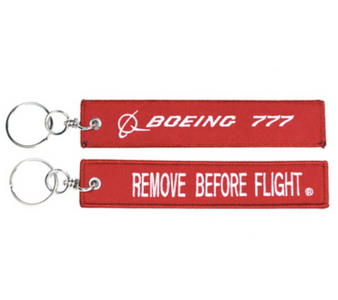 Boeing 777 & Remove Before Flight Designed Key Chain