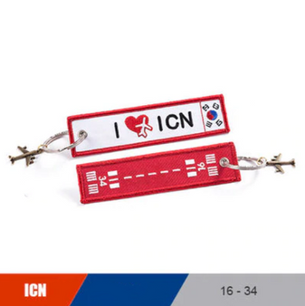 Incheon (ICN) Airport & Runway Designed Key Chain