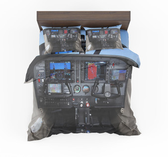 Cessna 172 Cockpit Designed Bedding Sets