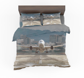 Departing Boeing 787 Dreamliner Designed Bedding Sets