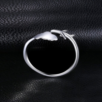 925 Sterling Silver Airplane Shape Designed Ring